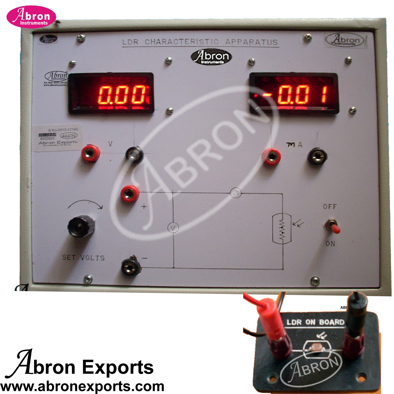 LED Study Red Blue Green Characteristic Trainer Circuit kit Electronic With Power Supply Abron AE-1299A 